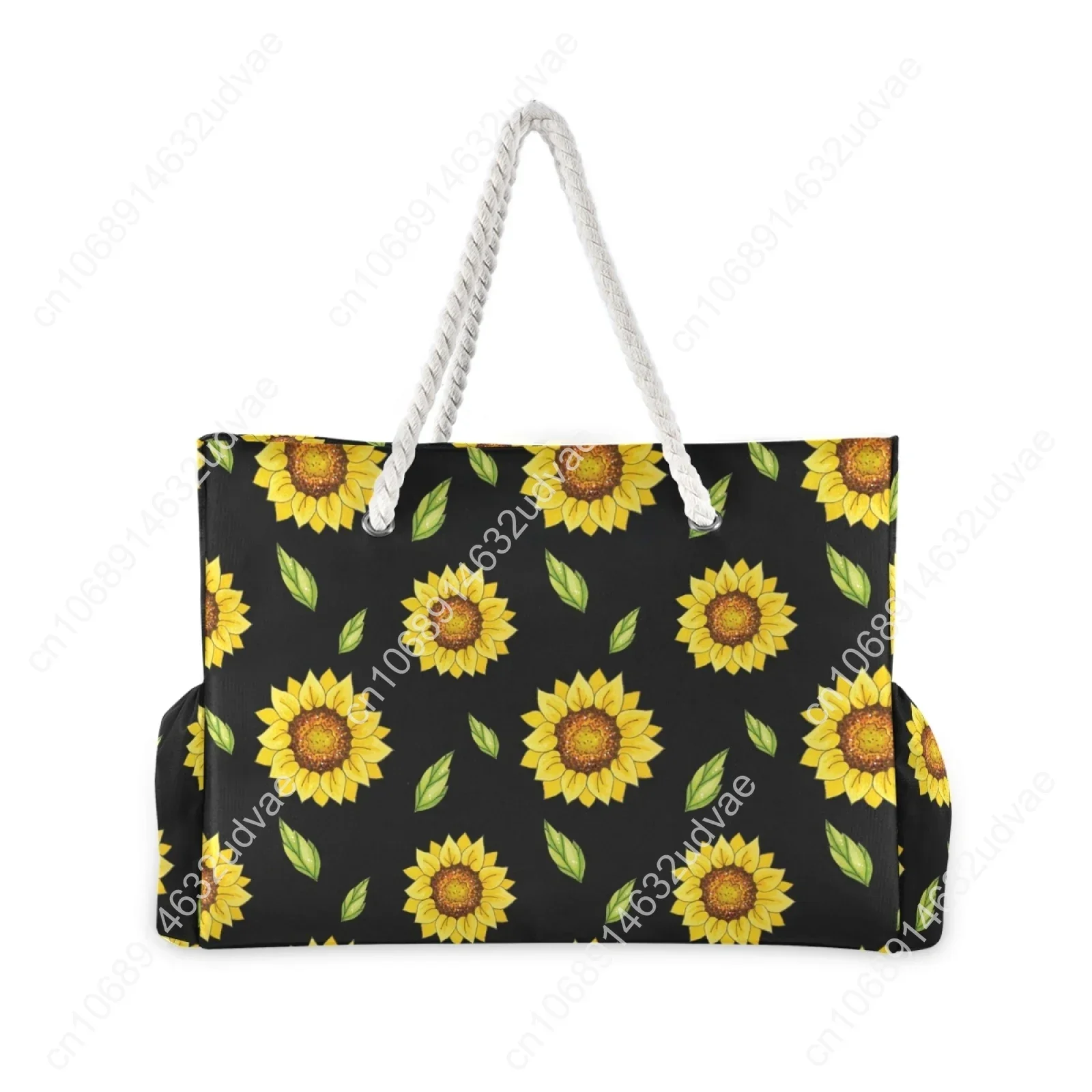 2021 Big Women Handbag Nylon Women Shoulder Bags Sunflower Printing Designer Women Messenger Bags Ladies Casual Tote Bags Beach