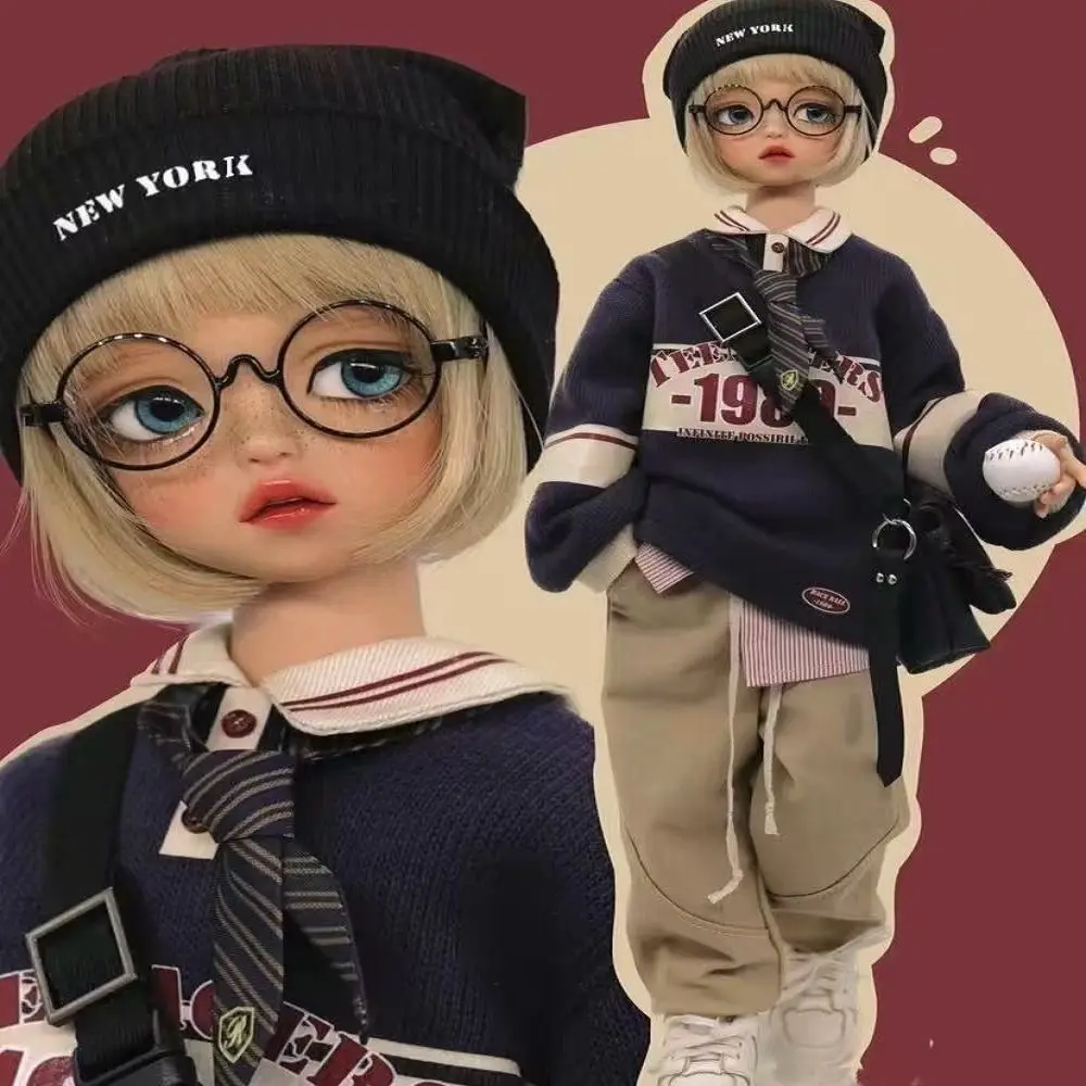

1/4 Doll's Clothes Suit for 45cm Bjd Doll Baseball Clothes Set Girl Toys Dress Up Play House Fashion Doll Accessories, No Doll