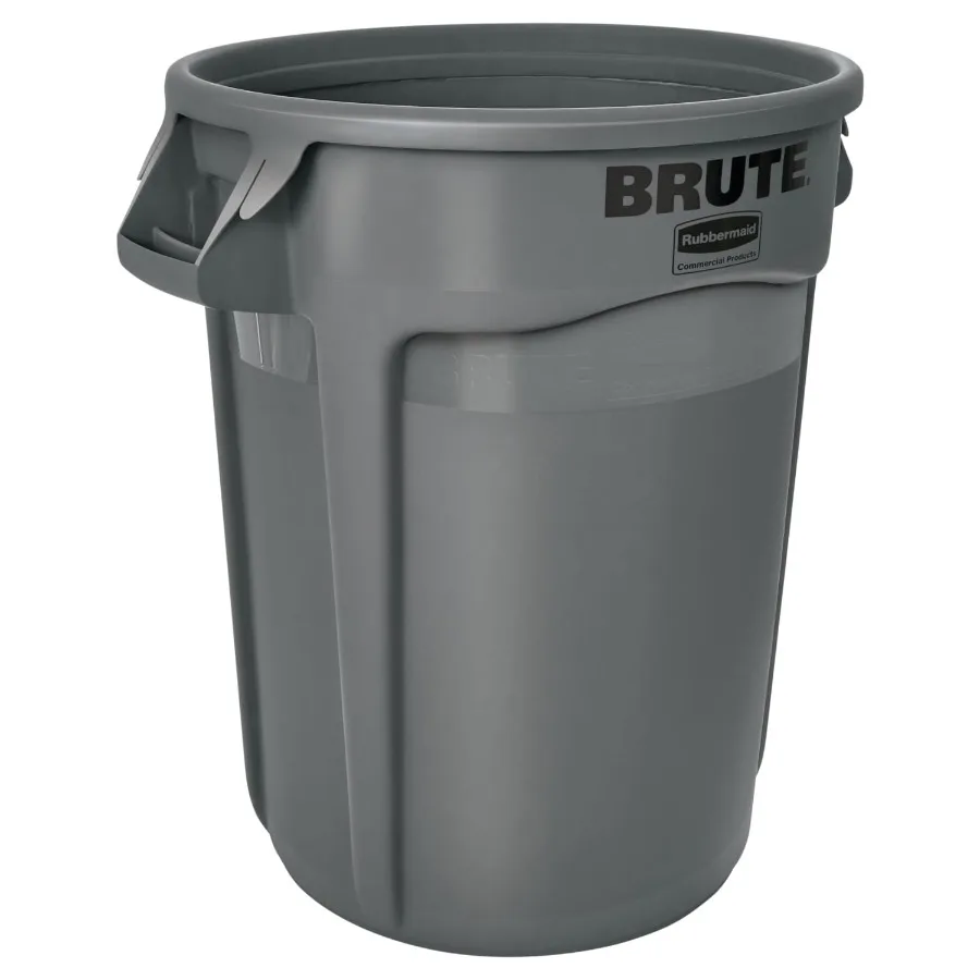 

Brute 32-gallon Touchless Indoor Plastic Garbage Can with 1 Compartment, Gray Hands-Free Operation, Leak-Resistant Lid, Modern