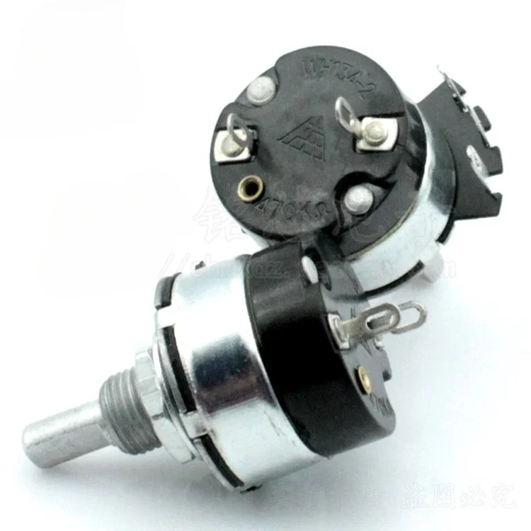 WH134-2 with switch potentiometer 4.7K 10K 22K 47K 100K 470K 1M/2W Pack 10 pieces
