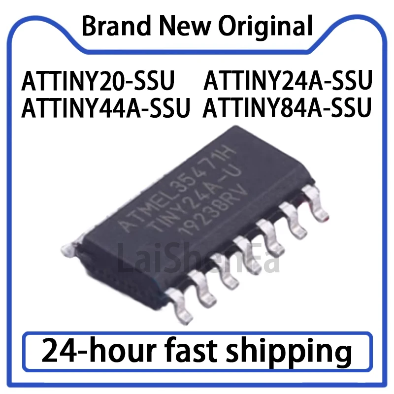 2PCS ATTINY20-SSU ATTINY24A-SSU ATTINY44A-SSU ATTINY44A-SSU SMT SOIC-14 Microcontroller Chip Original in Stock