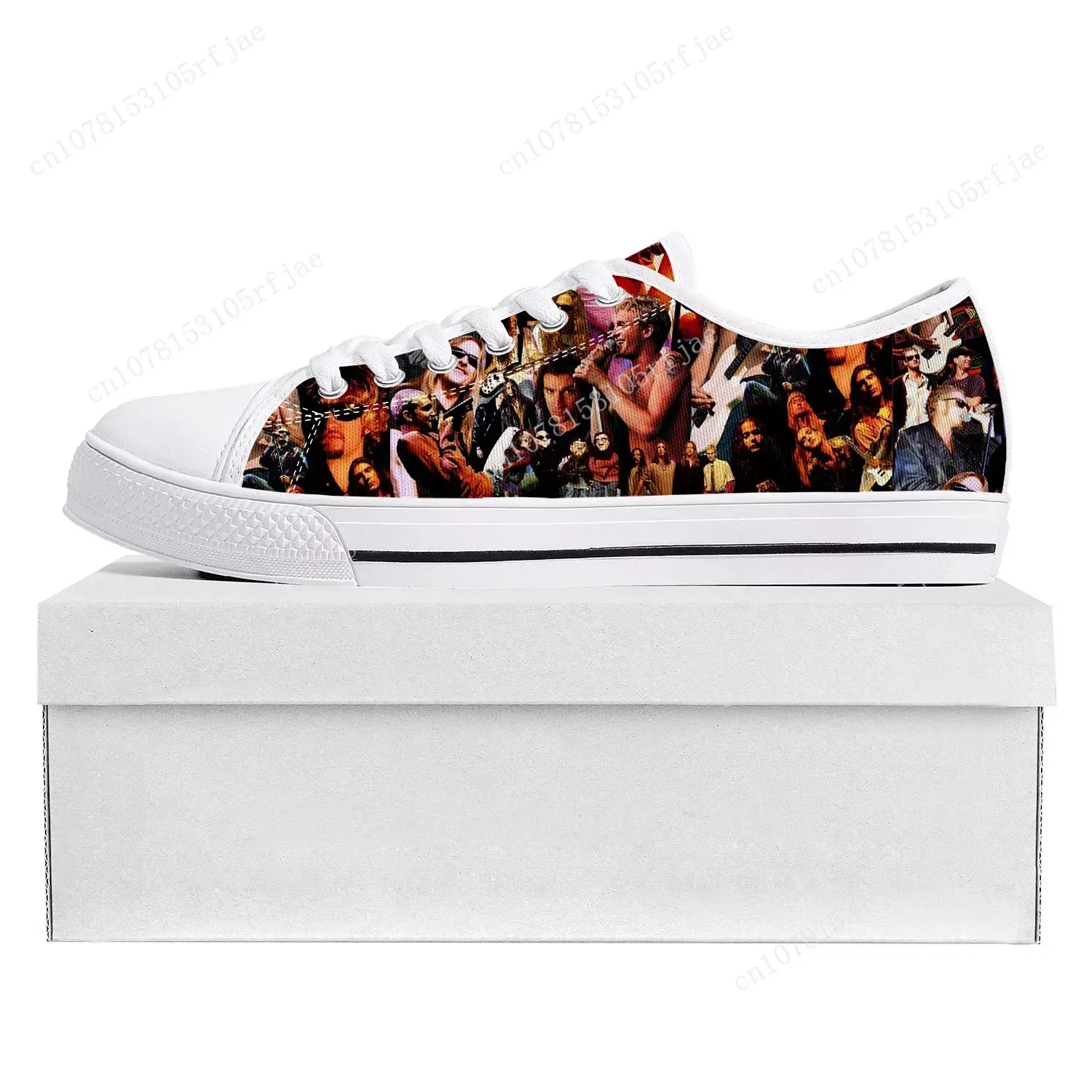 

Alice In Chains Metal Rock Band Pop Low Top High Quality Sneakers Mens Womens Teenager Canvas Sneaker Couple Shoes Custom Shoe