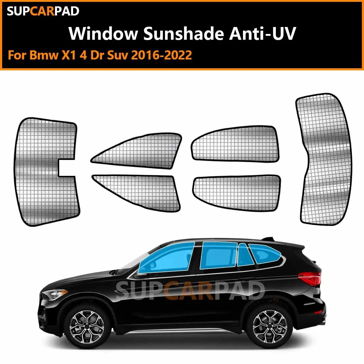 

For Bmw X1 4 Dr Suv 2016-2022 Custom Car Window Sunshade Anti-UV Car Sun Window Visors Sunshade Covers Accessories
