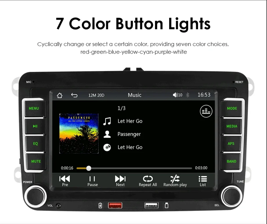 Hizpo All-Winner MELIS System MP5 für VW POLO GOLF 5 6 PASSAT JETTA TIGUAN TOUR Autoradio Multimedia Player CarPlay Android Auto – Detail 22