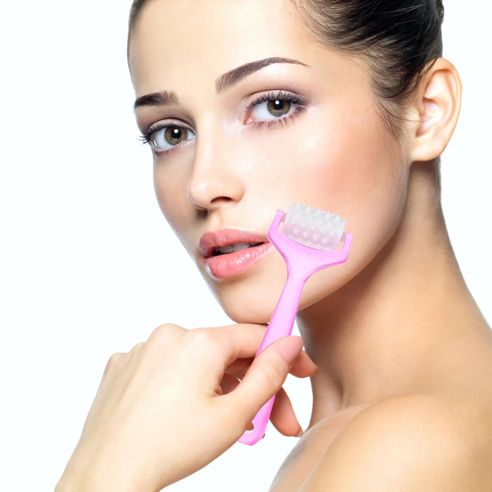 6Pcs Facial Massage Roller Plastic Manual Face Massager Lifting Tool for Skin Care Blood Circulation Wrinkle Reduction