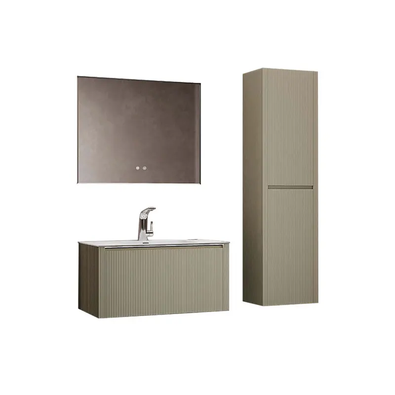 

Modern ceramic sink bathroom vanity, bathroom with MDF building ceramic basin cabinet