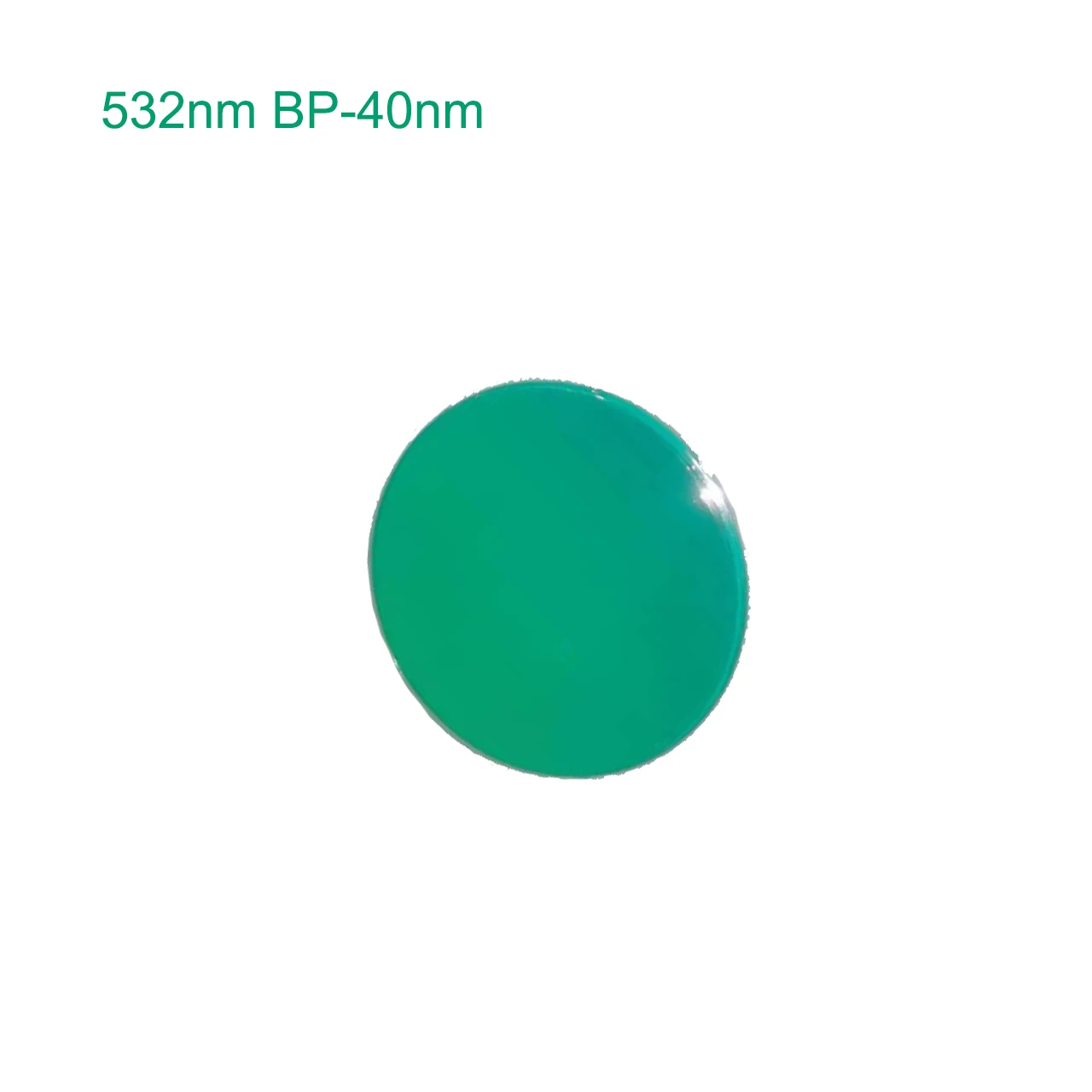 532NM Narrow Bandpass Filter Round Dia. 25mm Thick 1.0MM High Transmittance Mirror Glass 1PCS