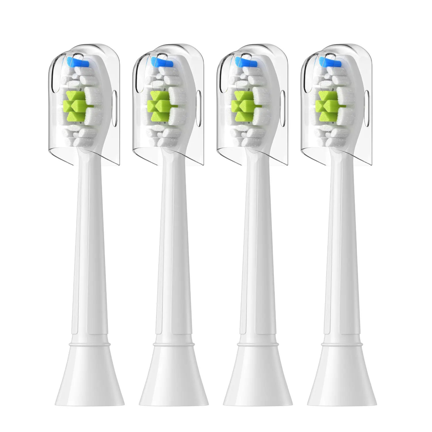 Vervangende opzetborstels compatibel met Philips Sonicare elektrische tandenborstel Geschikt voor EasyClean, Gum Health, FlexCare, Healthy