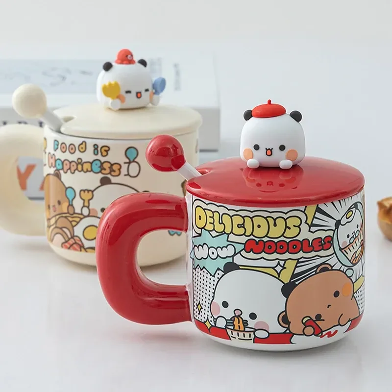 

2024 Limited Edition Cute Lesser Panda Yier Bubu Breakfast Cup Oat Cup Creative Ceramic Cup Mark Cup Birthday Gift