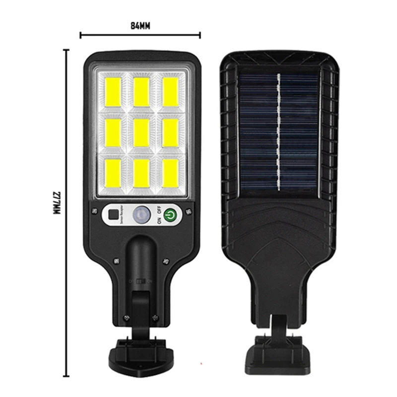 1 Pcs Solar Street Lamp LED Outdoor Light Human Body Infrared Light Induction Lamp Waterproof Grade IP65