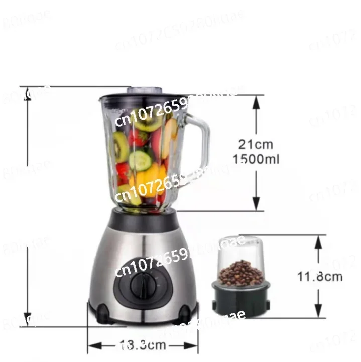 2 in 1 Blender Juicer Y66 5 Speed Stainless Steel Tank Electric Food Blender Blender