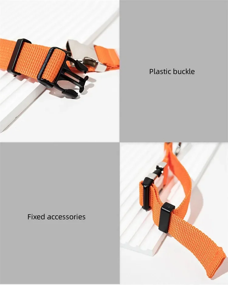 Praktische Gepäckgurte, Fach, externer Haken, Outdoor-Wandertasche, hängende Schnalle, Reise-Trolley, Verbindungsseilgurt – Detail 12