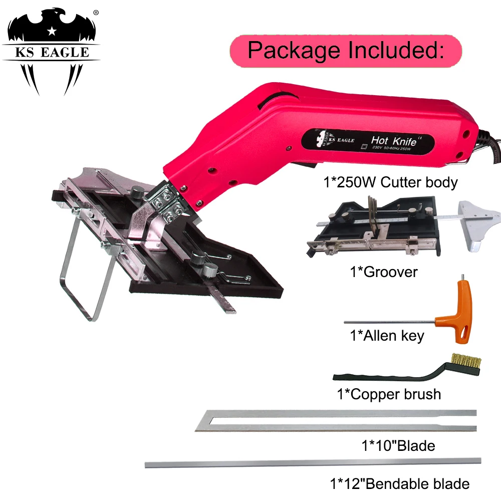 250W Electric Foam Cutter Knife Handheld Electric Foam Thermal Cutter Machine Foam Polystyrene Slotting Tool Hot Wire DIY Cutter