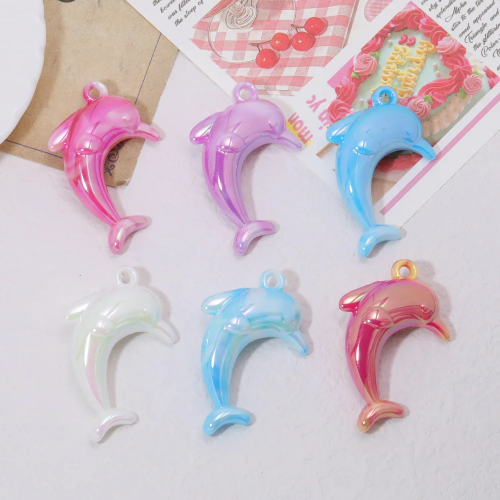 

Cordial Design 100Pcs 30*47MM DIY Acrylic Pendant/Mix Color Effect/Hand Made/Jewelry Findings & Components/Dolphin Shape #18398