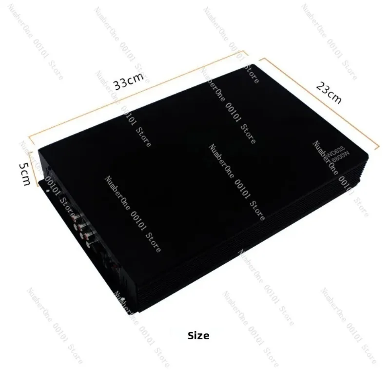 WD628 4 Channel Car Amplifier 6800W Peak Class AB High Power for Car Audio Modification