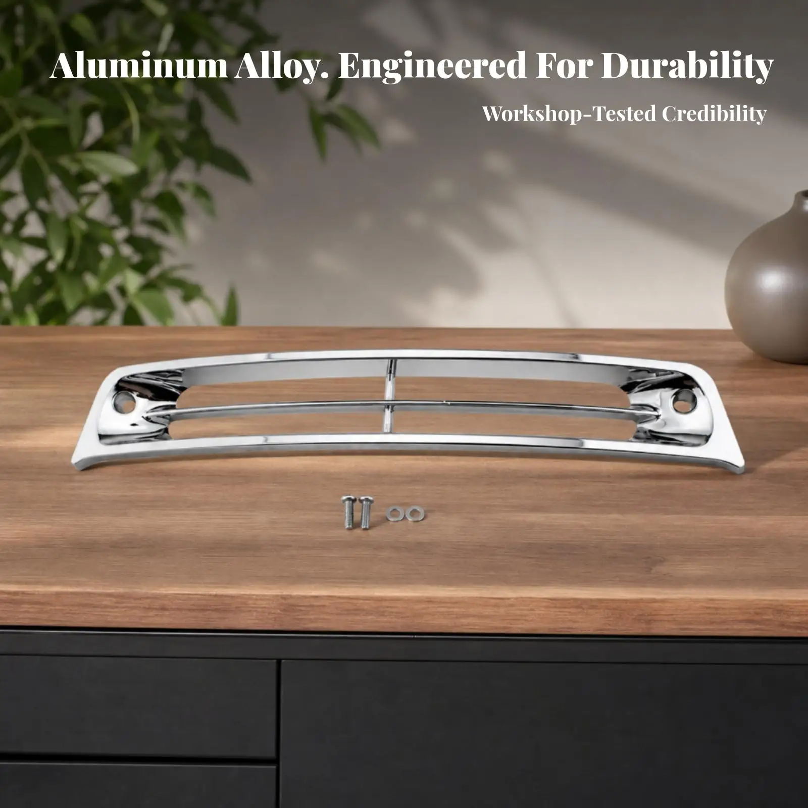 Slotted Front Fairing Vent Cover Curved Rectangular Shape, Fairing Vent Cover with Screws, for Styling Refresh