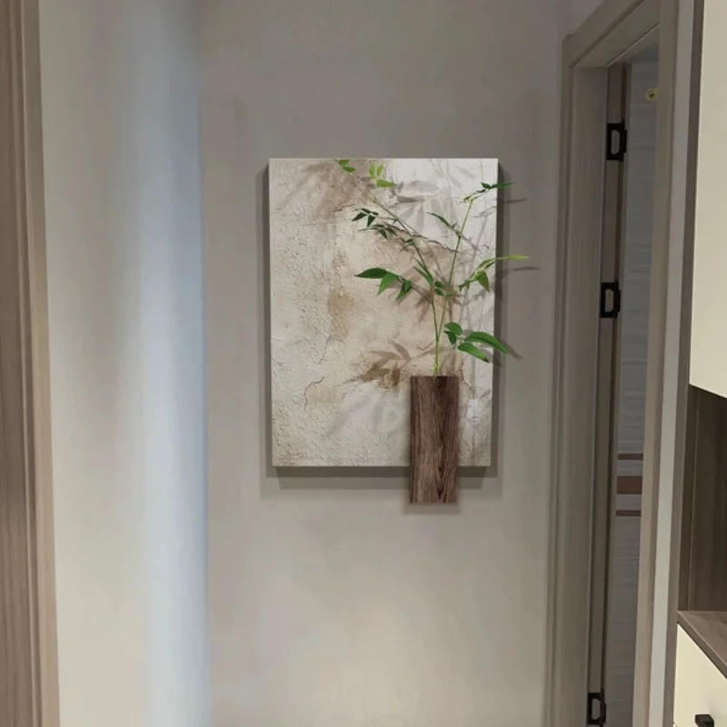 Bamboo security entrance decoration painting corridor corridor tea room painting living room sofa background wall hanging painti