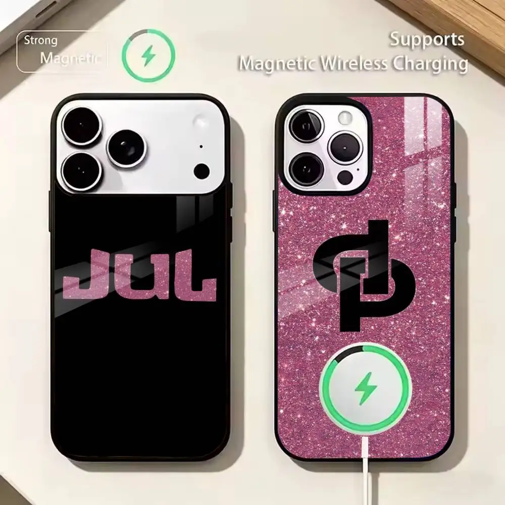 R-Rapper J-JUL Cool For IPhone17 16 15 14 13 12 11 Plus Pro Max Plus Wireless Charger Phone Case
