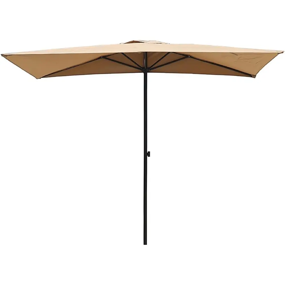 

8ft x 4ft Adjustable Height Outdoor Patio Umbrella for Wall, Balcony, Deck, and Porch