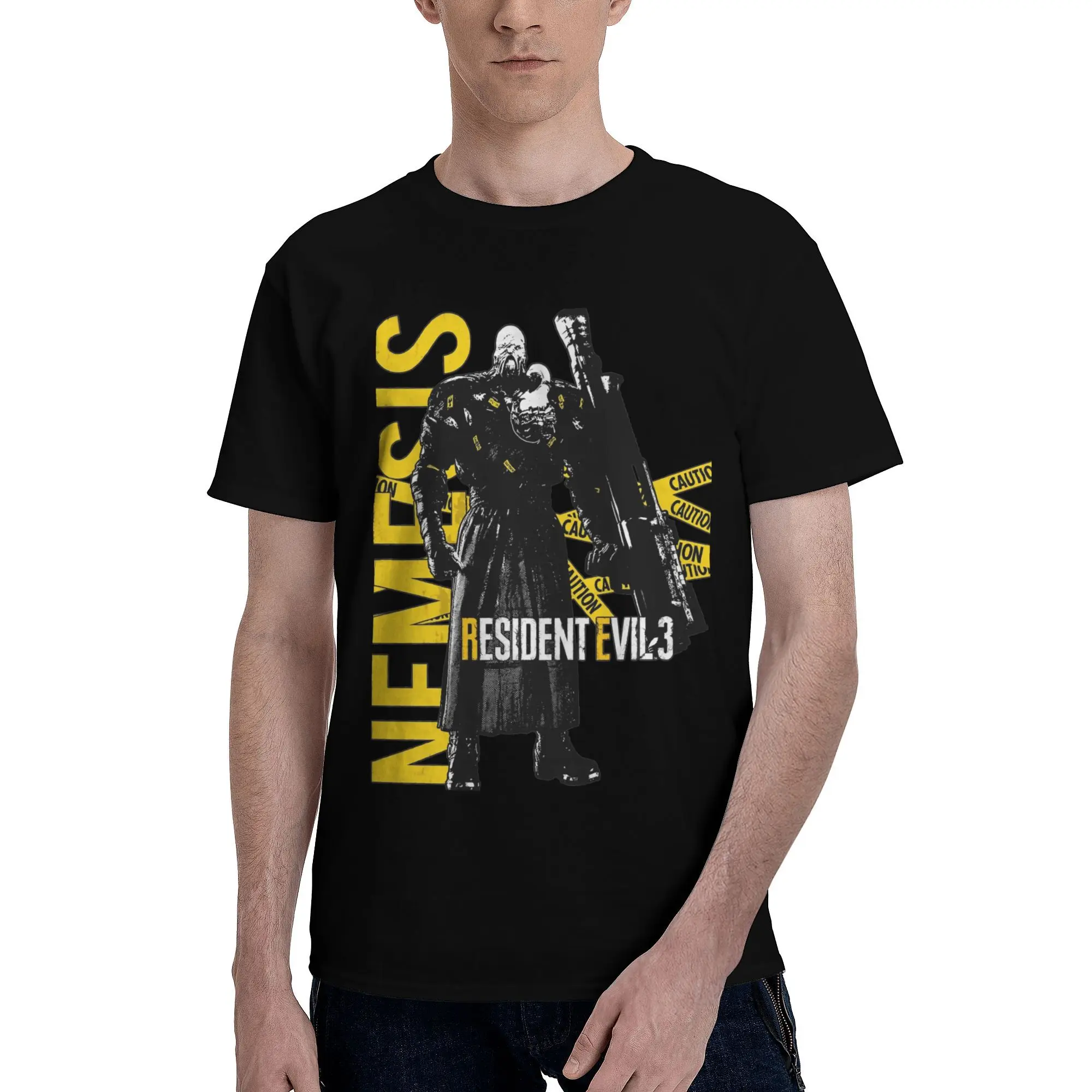 Resident-Evils NEMESIS  T-Shirt Men's 100%Cotton Clothing Casual  Round Neck Short Sleeve