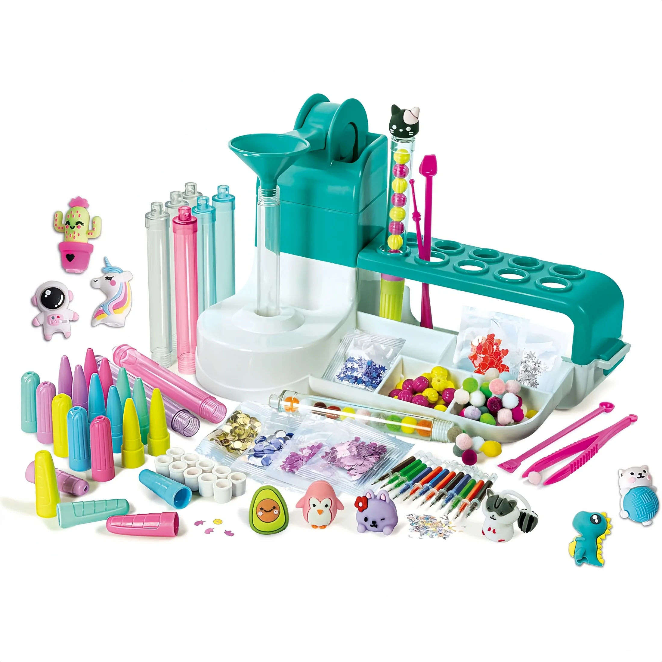 1 Set of DIY Magic Quicksand Pens, Handmade Pen-Making Kit, Artistic Creative Educational Gift