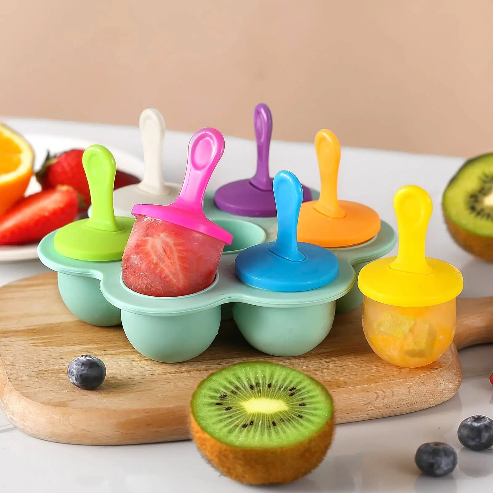 1pc silicone Popsicle Molds Popsicle Molds Homemade Food Storage Containers Kids Ice Cream DIY Popsicle Molds - Image 3