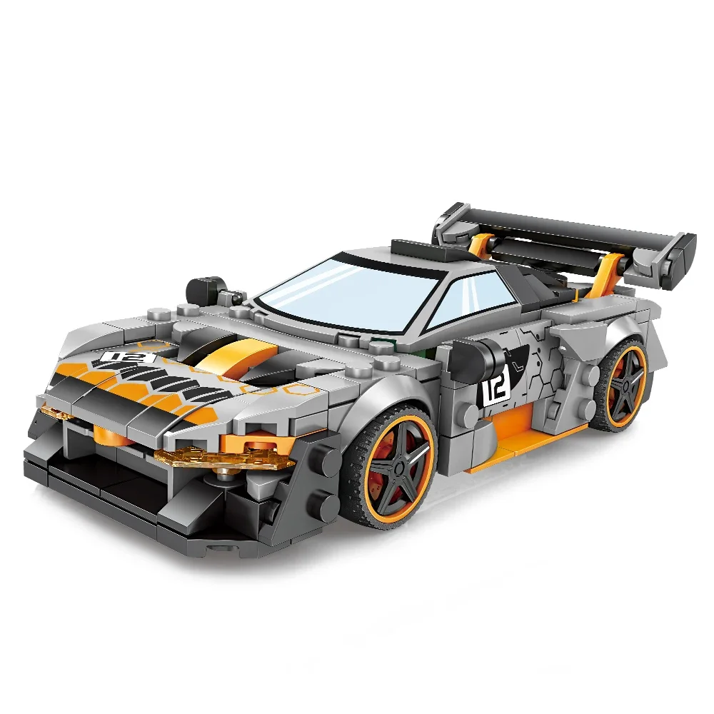 Speed Champion Car Senna Building set con vetrina, kit per auto modello Cool simulazione Cockpit Car Building Blocks, auto da corsa