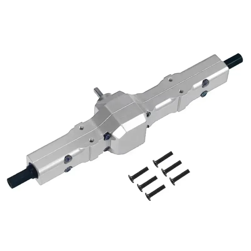 Para WPL JJRC D12 coche camión Rock Crawler camiones mejora piezas de modificación eje trasero Total Metal Ridge eje caja de cambios