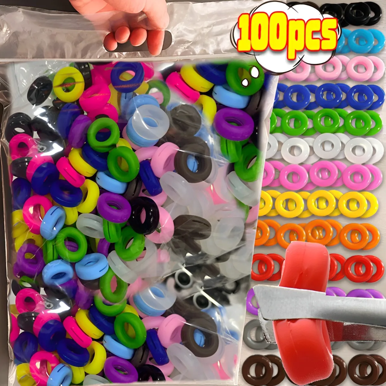 100PC Anti-slip Silicone Ear Grip Glasses Eyeglasses Leg Ear Hook Stopper Bracket Fastener Accessories Temple Tip Eyewear Holder