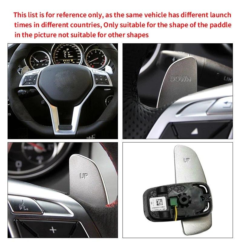 Shifter Paddle For Mercedes Benz AMG A45 C63 S63 CLA45 CLS63 GLA45 GLC GLS SL63 Before 2014 Car Steering Wheel Paddle Shift