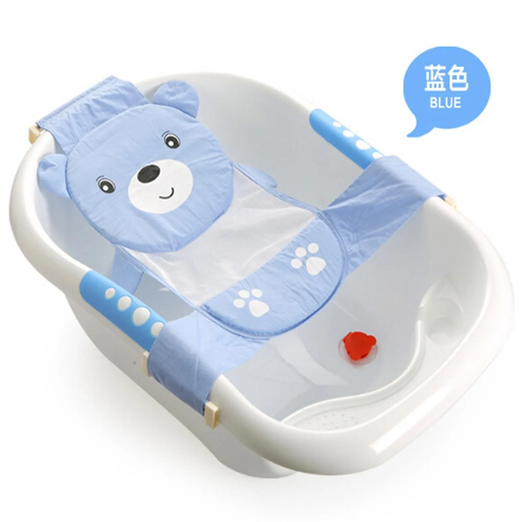 Newborn Adjustable Bathtub Pillow Seat Cushion T-shaped Anti-slip Baby Bath Net Mat Children Bathtub Shower Cradle Bed Seat