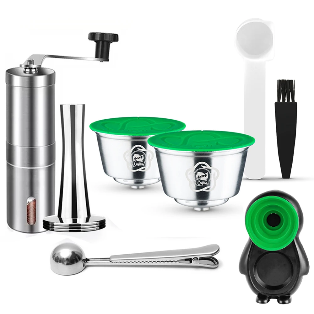 Kaffeekapsel für Dolce Gusto Mini Me wiederverwendbare Kaffeekapsel Piccolo XS Pods Edelstahl Crema Filter icafilas