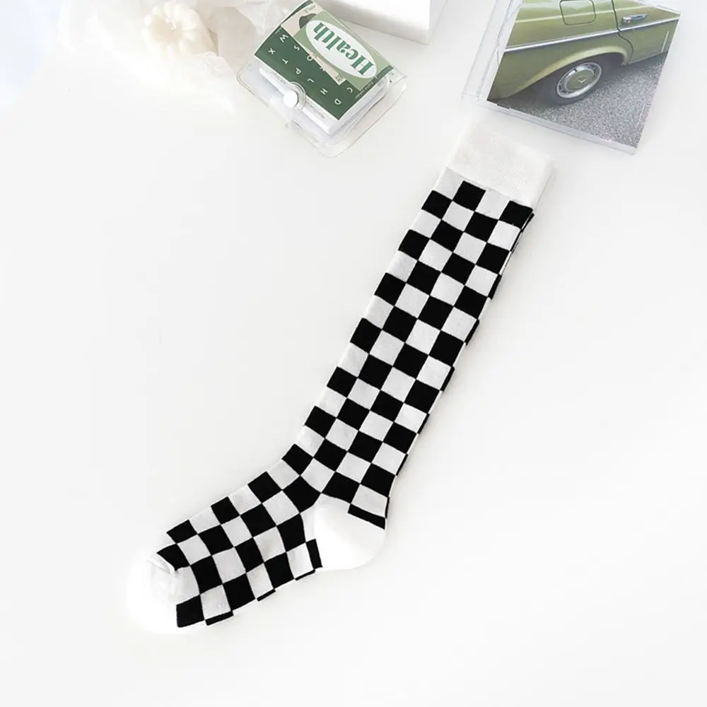 

Unique Breathable Cool Harajuku Checkerboard Street style Women Hosiery Korean Style Socks Stockings Cotton