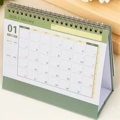 

Минималистичный настольный календарь на 2024-2025 годы для офиса, домашнего декора, домашний календарь, ежедневное использование, мини-органайзер