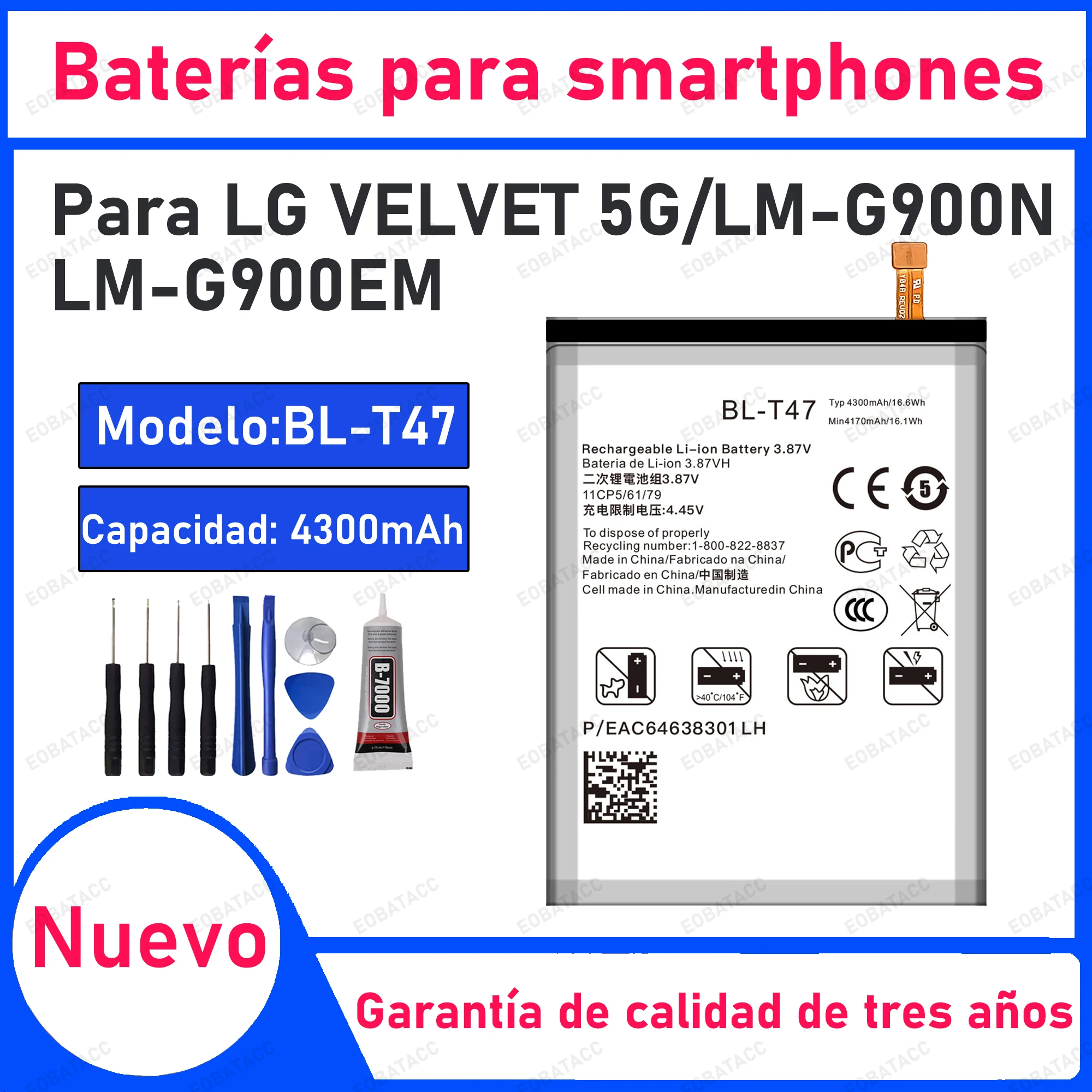 100% New 4300Mah BL…