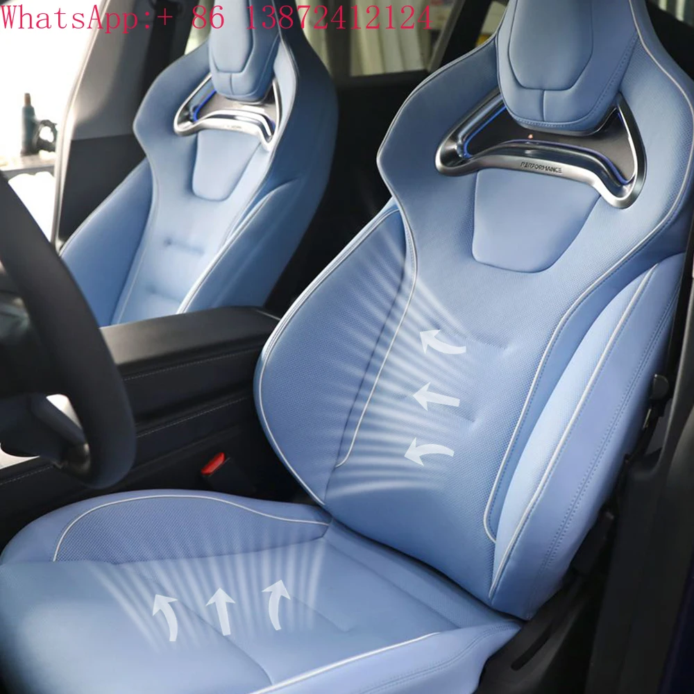 applicableTesla Car Interior Accessories Car Sports Ventilation Seats Luxury Nappa Leather Seats for Tesla Model 3 Model Y Modif