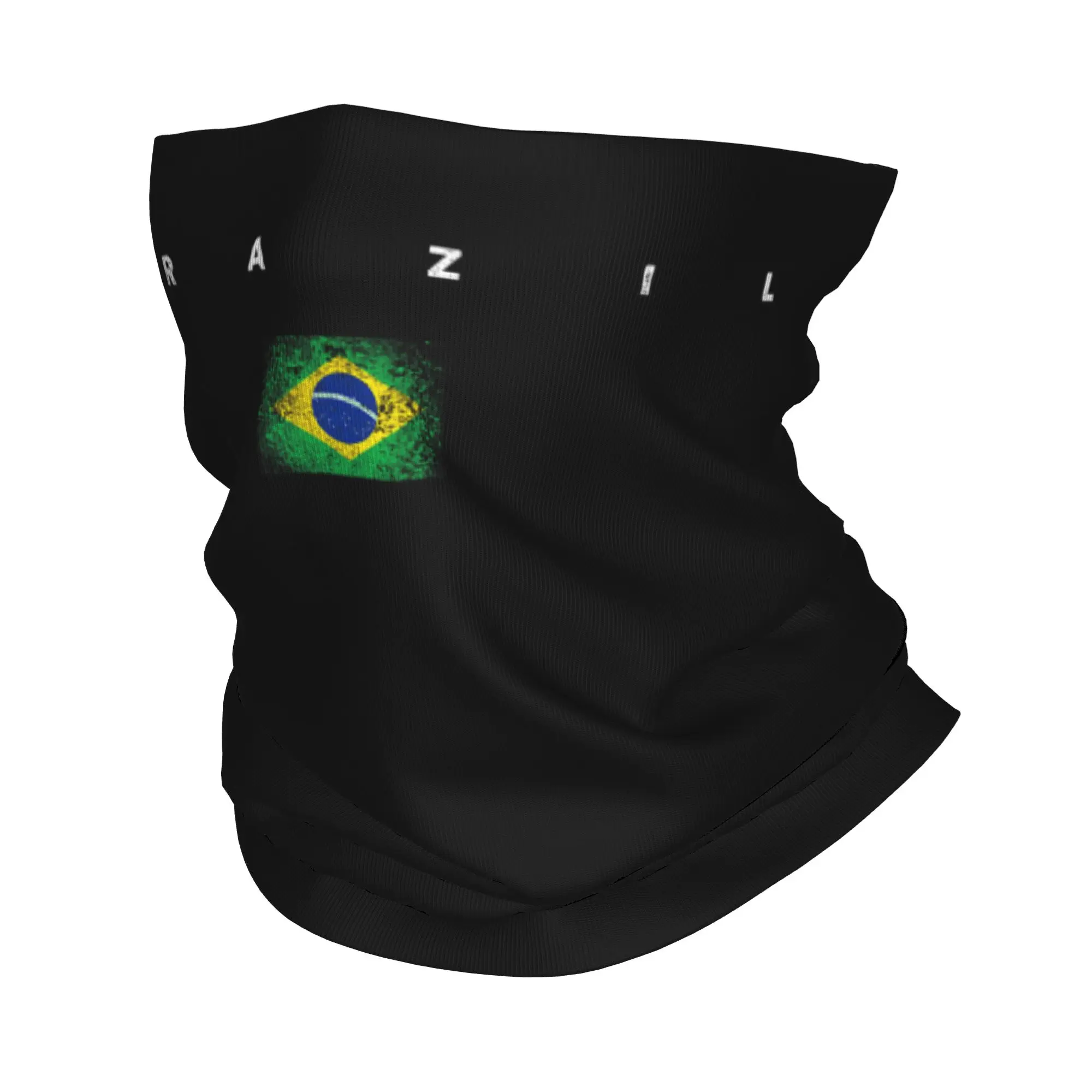 Brazilian Flag of Brazil BR Pride Bandana Neck Gaiter Balaclavas Face Mask Scarf Printed Souvenir Headwear Warm Men Women Adult