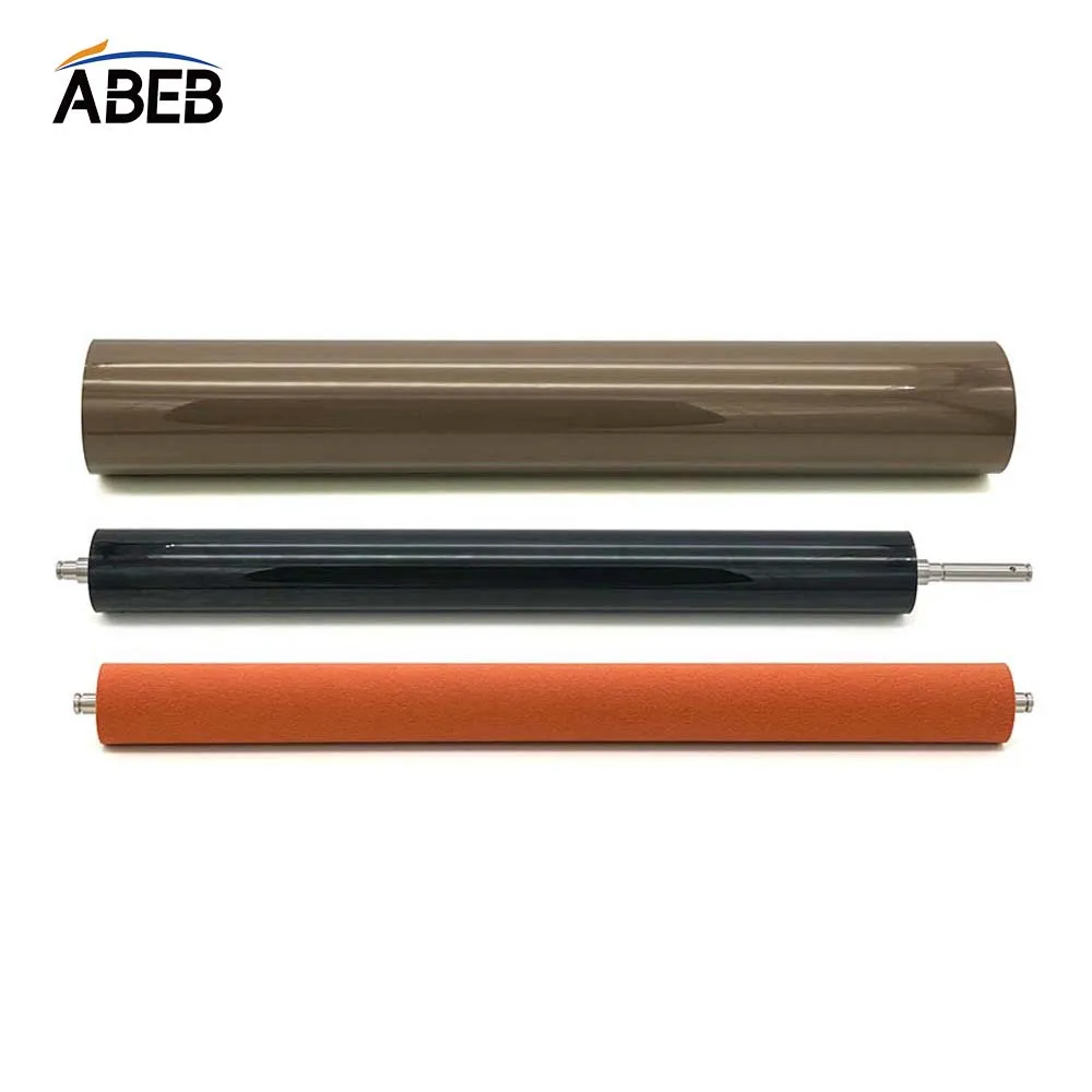 1Set For Konica Minolta bizhub C454 C458 Fuser Film+Fuser Lower Roller+Fusing Film Sponge Roller OEM Fuser Kit