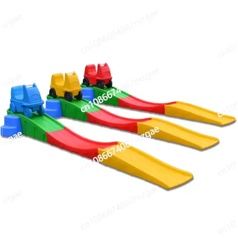 Three-section sliding lane rail car slide Trolley sliding sled slide slide