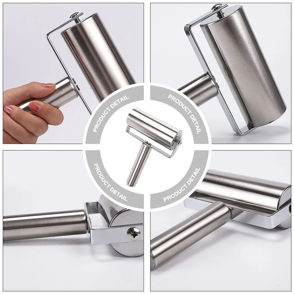

Stainless Steel Rolling Pin Kitchen Tool Baking Roller for Dough Easy Clean Non Stick Surface Making Pastries Noodles Pizza