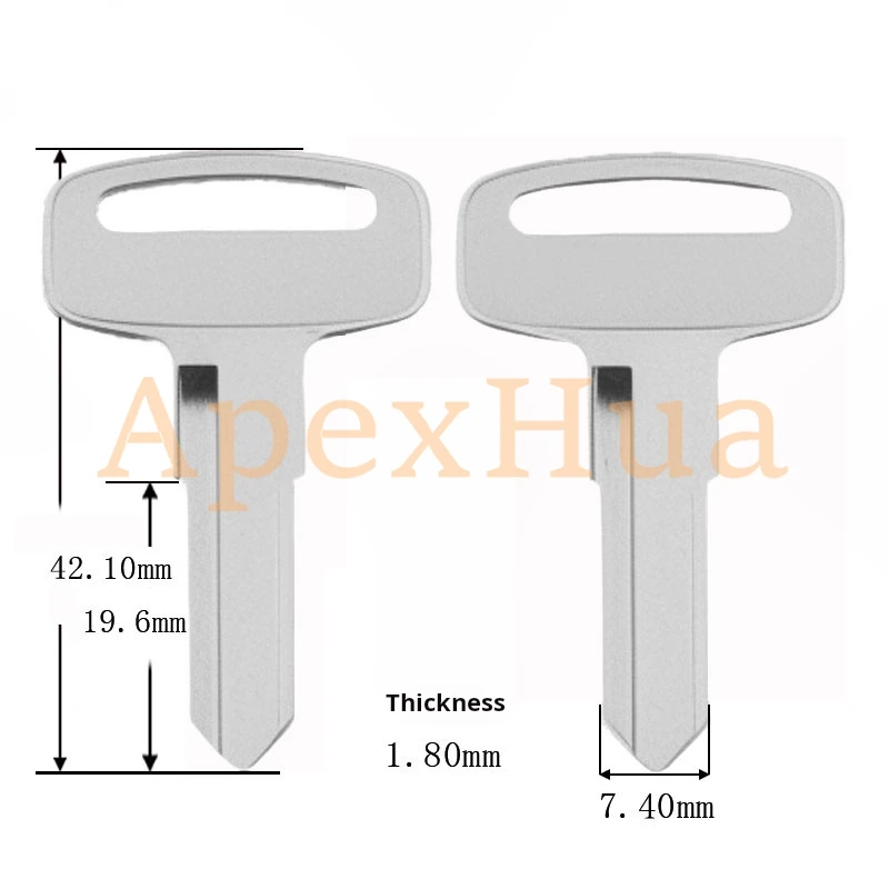 Full Copper Old Model Motorcycle Key Blank, for Yamaha Motorcycle & Electric Scooter Key Blank