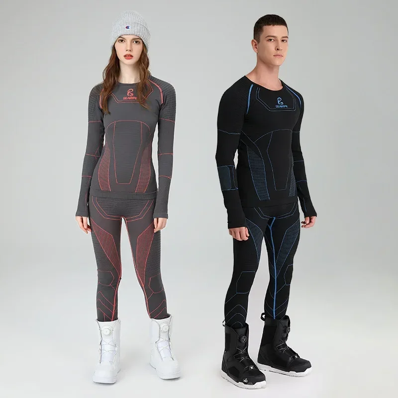 Ski underwear set with sports warmth and quick drying function outdoor underwear for men and women to sweat during cycling