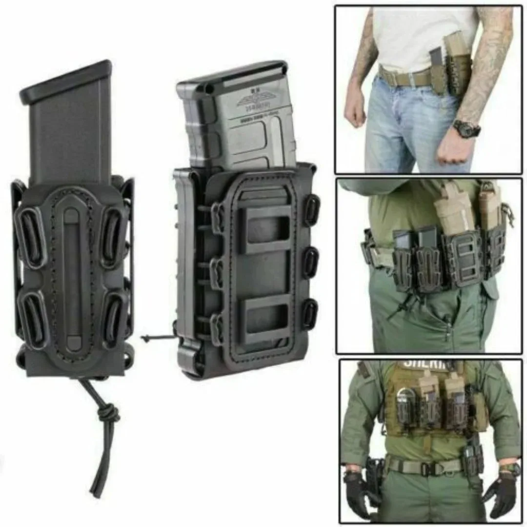 Quick-Draw Magazine Pouch | MOLLE-Compatible AR Platform Carrier | 5.56 & 7.62 Dual-Caliber Secure Holder