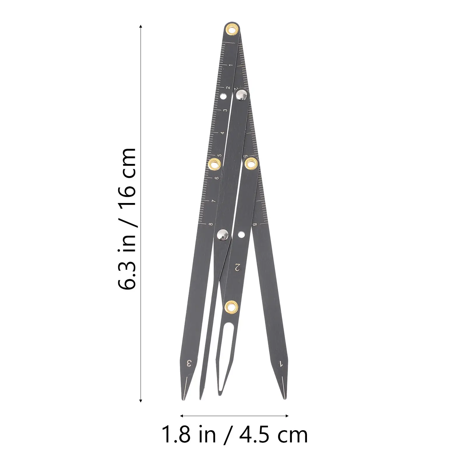 Metal Eyebrow Ruler Professional Measuring Tool Adjustable Eyebrow Positioning for Microblading Tattoo Drawing