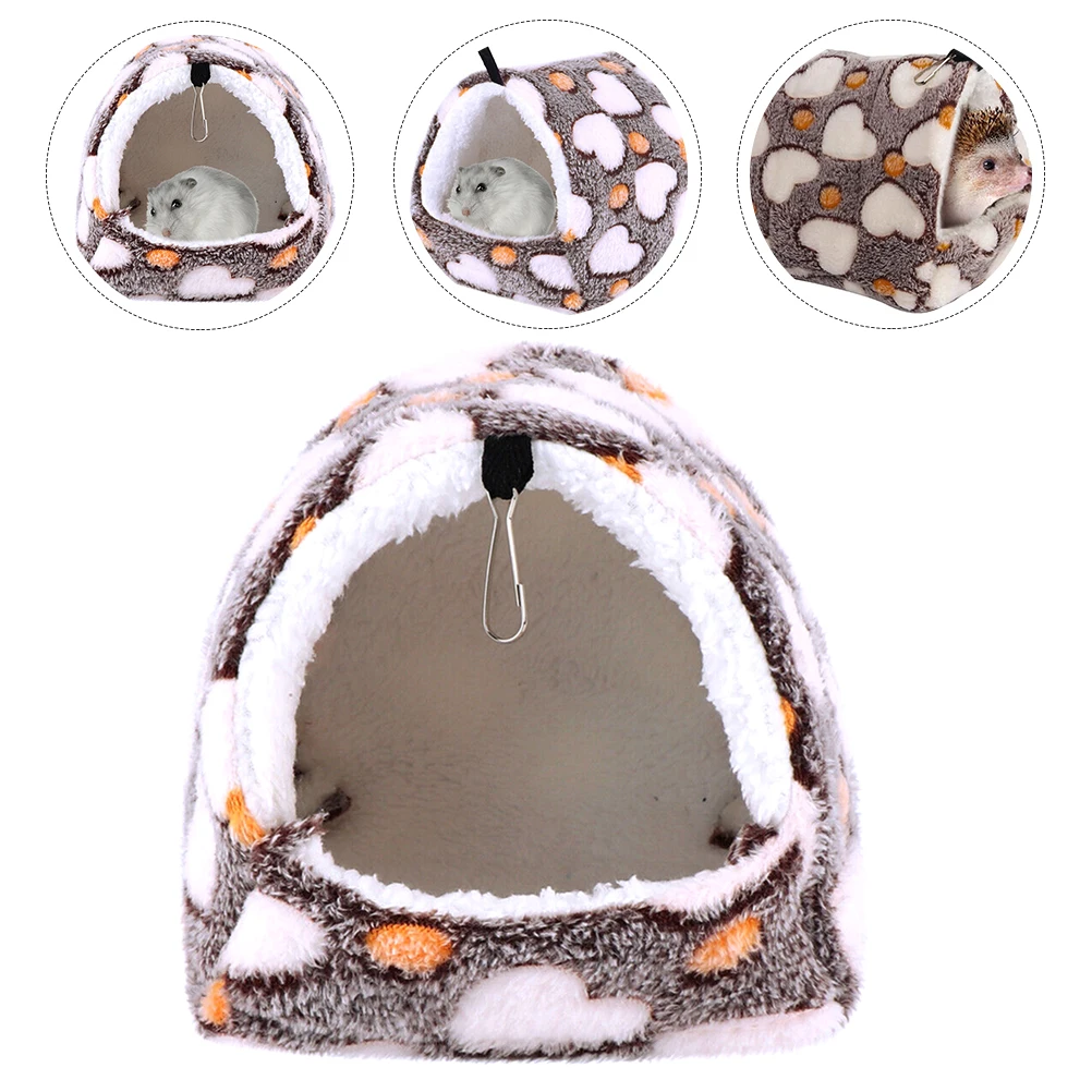 

House Warm Flannel Cotton Hammock Small Cage Hamster Tent Comfortable Reusable Easy Guinea Pig Rat Bedding