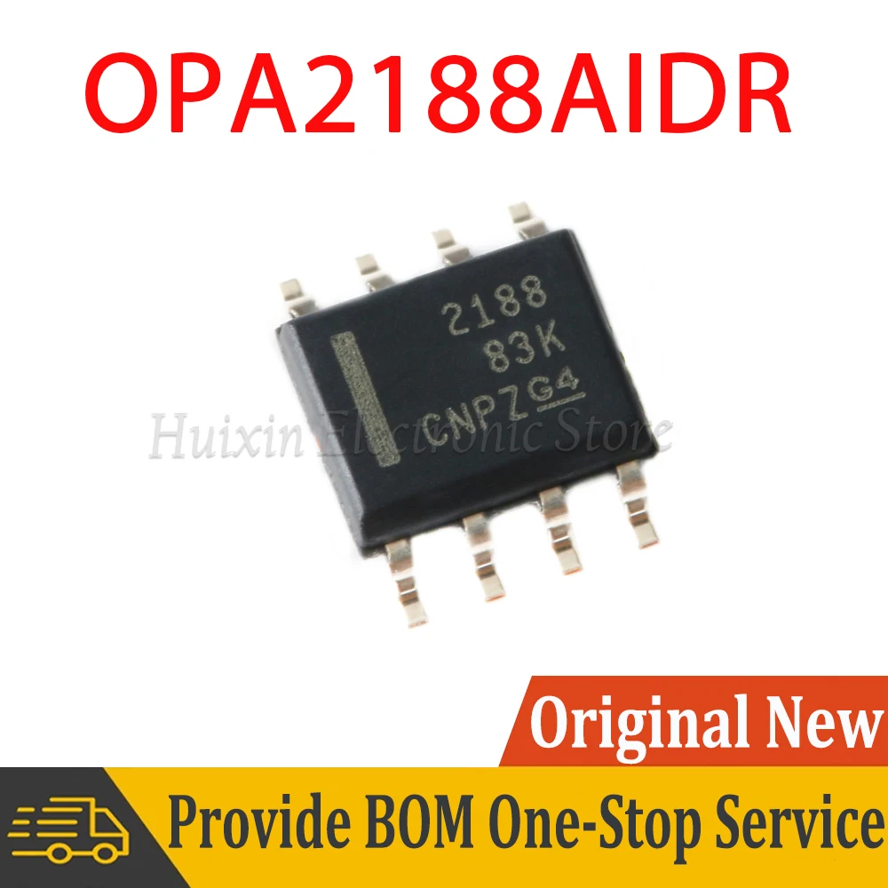 

OPA2188 OPA2188AIDR SOP8 36V Zero-drift Operational Amplifier SMD New and Original IC Chipset