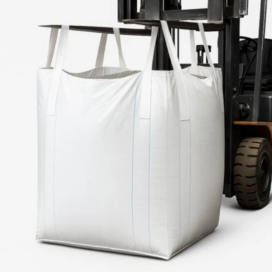 

Pack FIBC Bulk Bags, Ton Capacity Each 3" x 3" x 43",00lbs SWL Polypropylene, Large Reusable Super Sacks for Yard Waste, Firewo