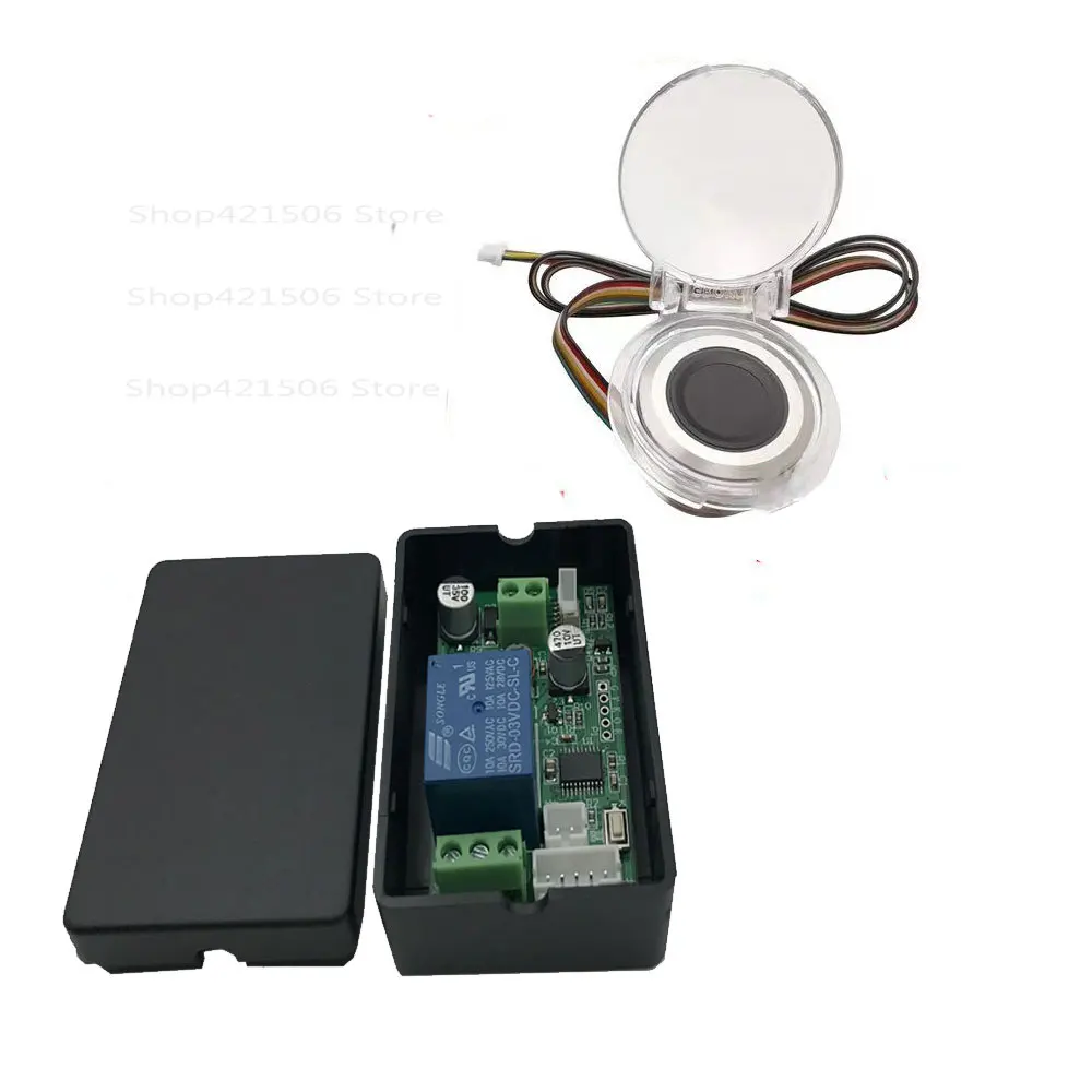 DC12V fingerprint access control system control board DC24V electronic door lock controller fingerprint module