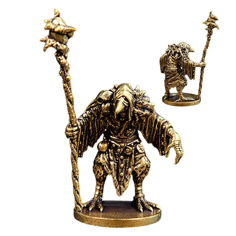 Brass Sculptures Home Decor Sorcerer-Bird Figurines Desk Ornament Brass Decor Ornaments Home Tea Table Feastival Decorations