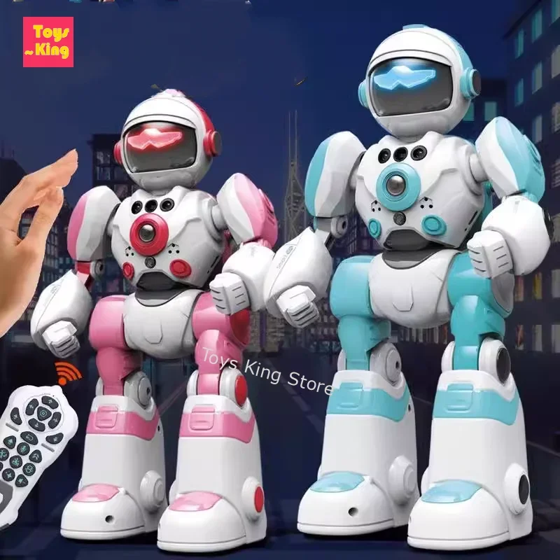 RC الذكية روبوت اللمس تسجيل صوتي مع أضواء برمجة لفتة التحكم عن بعد الموسيقى الرقص الاطفال لعبة كهربائية روبوت الهدايا #2